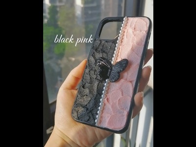 BLACKPINK ||Decoden phone case - BLACKPINK style ||奶油胶手机壳 - 黑粉简约款手机壳 #decoden #shorts