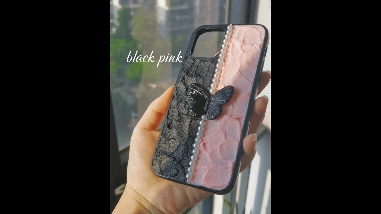 BLACKPINK ||Decoden phone case - BLACKPINK style ||奶油胶手机壳 - 黑粉简约款手机壳 #decoden #shorts