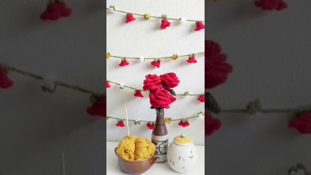 Crochet garland