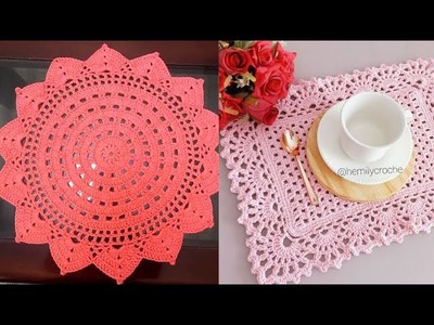 Crochet Thalpos,Crochet Table Mat Design ,Crochet Frock,Crosia Frock, क्रोशिया ,#Beautyhorizonandart