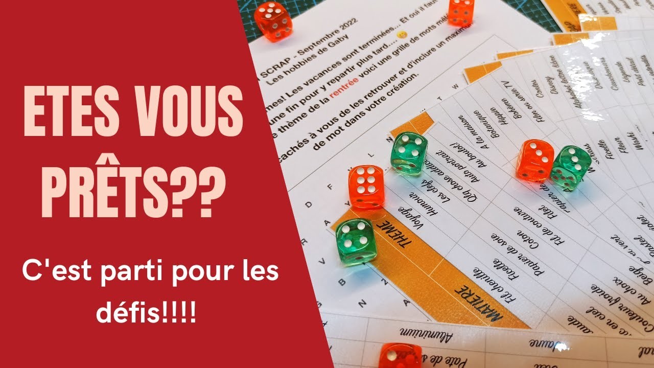 Etes vous prêts pour les défis? (du 31 au 7 sept 2022 et du mois)