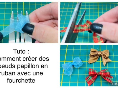 Comment réaliser un noeud papillon avec une fourchette.DIY.facile.débutante????Créanath passion ????