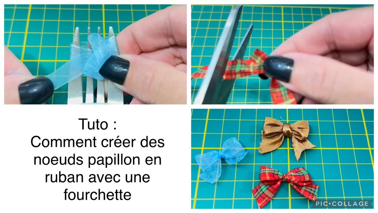 Comment réaliser un noeud papillon avec une fourchette.DIY.facile.débutante????Créanath passion ????