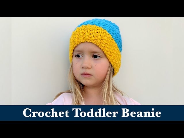Crochet Toddler Beanie || Freedom Crochet Beanie