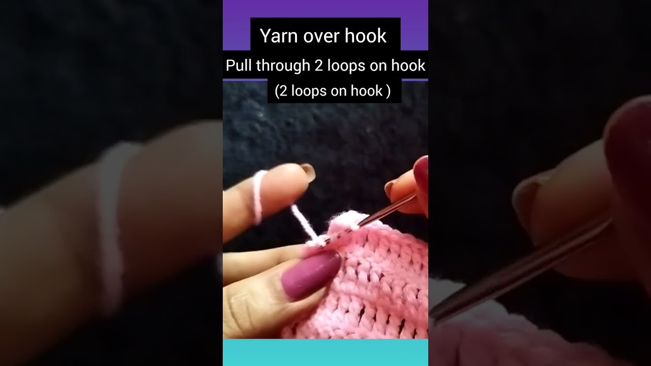 Treble crochet stitch (tr)