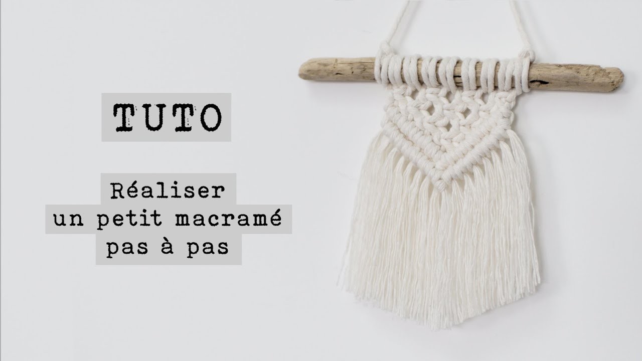 1#TUTO : petit Macramé pour DEBUTANT | Boho | DIY |