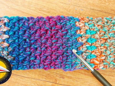 Bandeau pour l'hiver | Instructions simples avec mailles serrées | Crochet pour débutants
