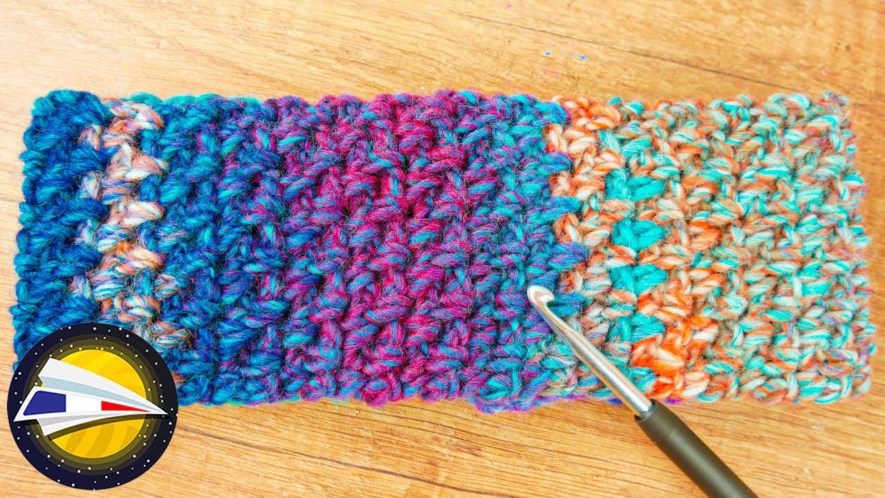 Bandeau pour l'hiver | Instructions simples avec mailles serrées | Crochet pour débutants