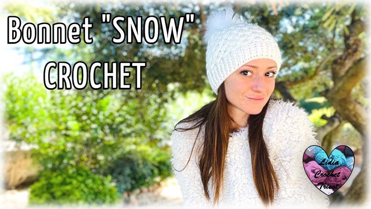 Bonnet "Torsades" Snow Crochet "Lidia Crochet Tricot" toutes tailles facile #Crochet #DIY