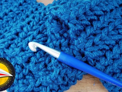 Crocheter une grosse écharpe pour l'hiver avec de la laine XXL | Idée crochet avec joli point
