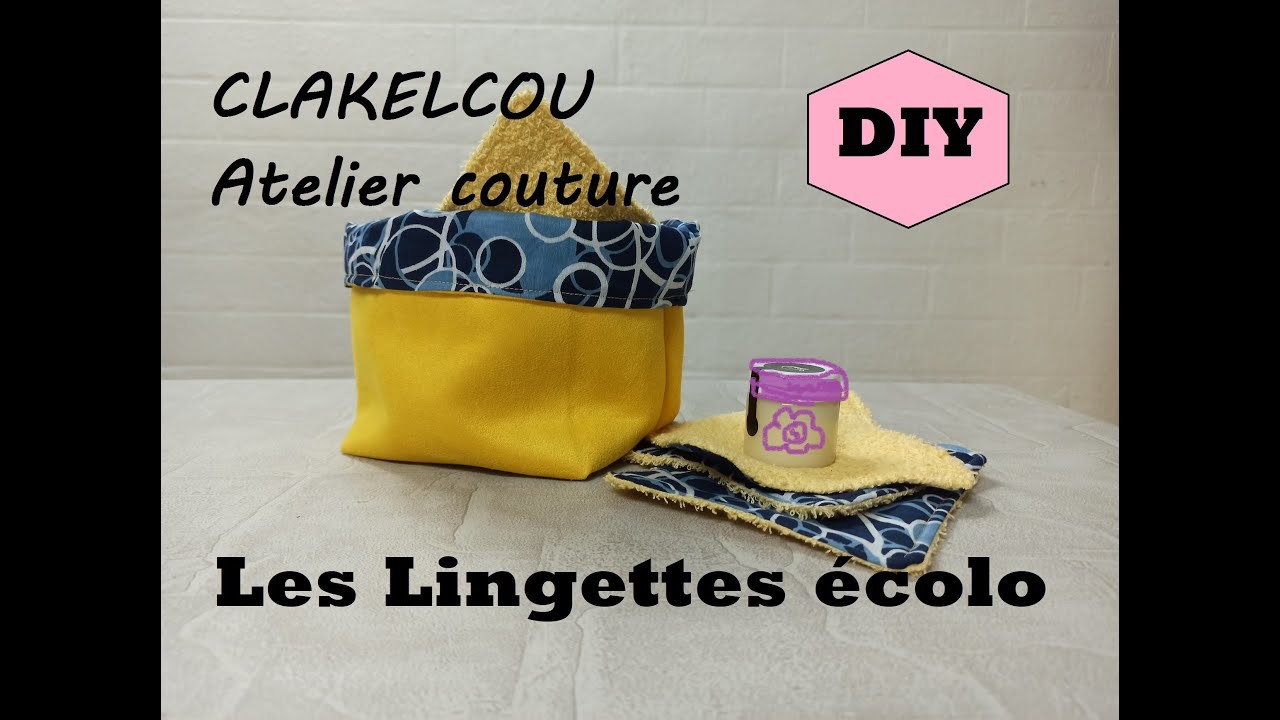 [DIY couture] tuto ecolo  les lingettes maisons