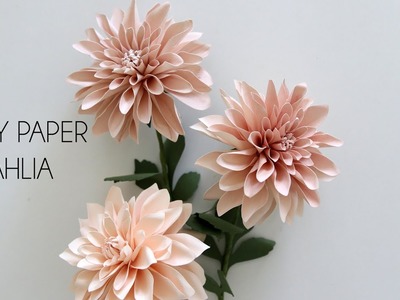 DIY Paper Dahlia (Cricut, Silhouette Paper Flower Crafts)