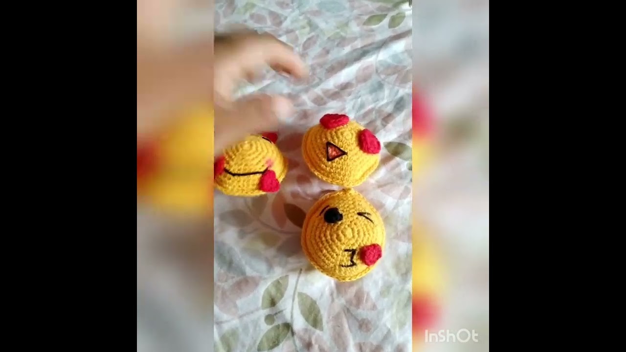 Emojis tejido a crochet