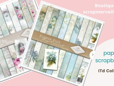 Nouveautés boutique : ITD Collection Shabby et Myosotis                   #scrapbooking #tuto