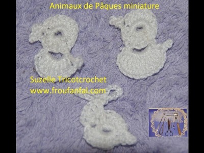 Tuto 3 miniatures de Pâques au crochet Caneton, Poussin, Lapin