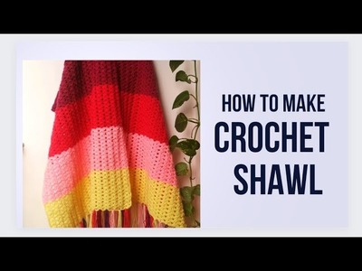 Crochet Shawl. Crochet scarf.woolen scarf.woolen shawl free Pattern in Tamil