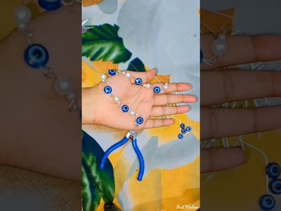 DIY||Evil eye Bracelet|| #handmade #diycrafts #diybracelets #diyjewelry #diycraft #giftsforher #diy