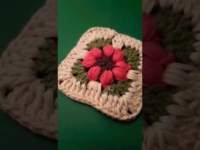 Crochet flower motif