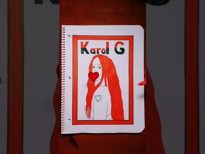 Dibujo de Karol G❤️ #shorts
