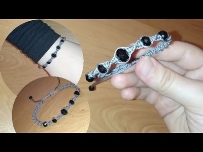 DIY Friendship Bracelet Easy Spiral Tutorial l Spiral Friendship Bracelet with Beads سوار الصداقة