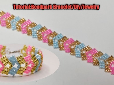 Tutorial Beadpark Bracelet.Toho Bead Bracelet.Diy.Jewelry
