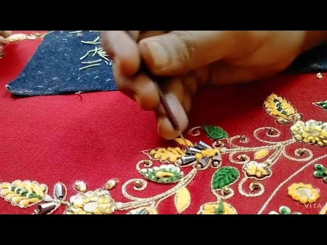 How to do French note | aari work in hindi | indian blouse design | aari work kaise karen