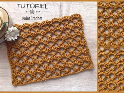 #284 Tricot: Magnifique point Ajouré-FACILE- Débutant✅ -Maïlane #crochet #crocheting #crochetpattern