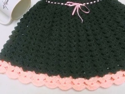 Crochet baby frock set || Handmade crochet baby frock pattern