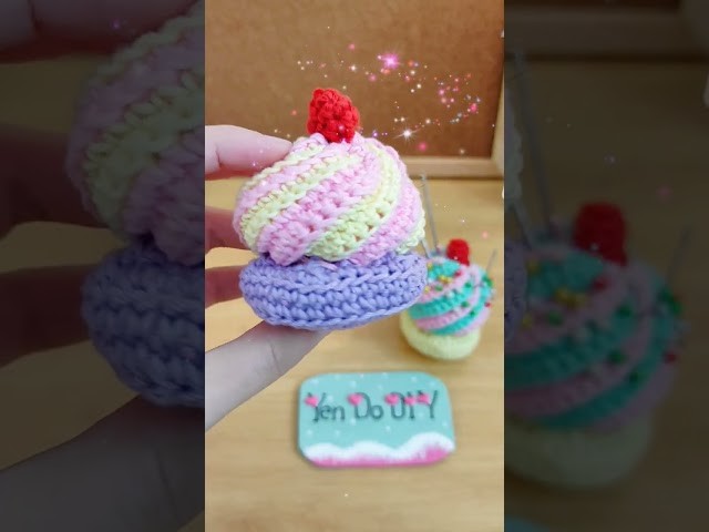 Crochet Cupcake #Shorts #crochet #cupcake