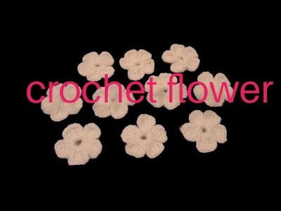 How To Crochet a Simple Flower for beginner's. Easy crochet flower