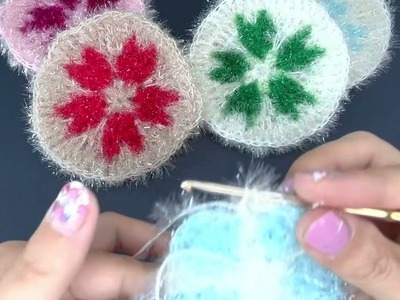 오하트수세미#5hearts scrubber#crochet