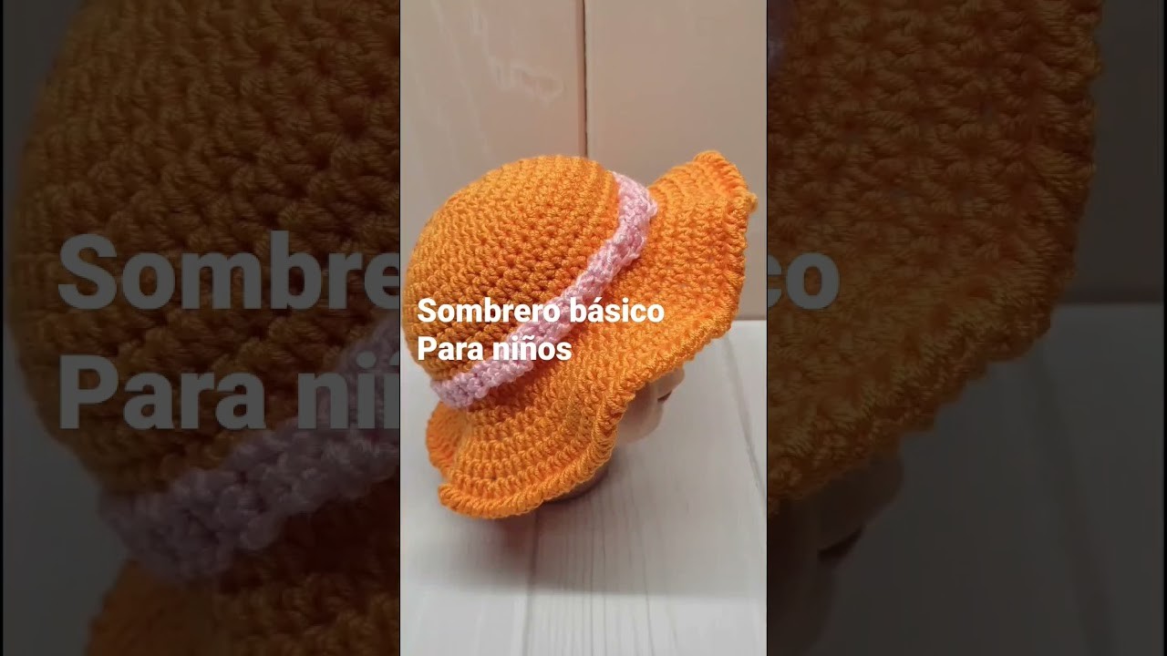 Sombrero Peque #crochet #crochetbasico