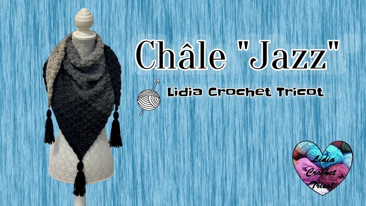 Vous aimez ce degradé? Châle Crochet "Lidia Crochet Tricot" #tutocrochet #вязаниекрючком #crochet