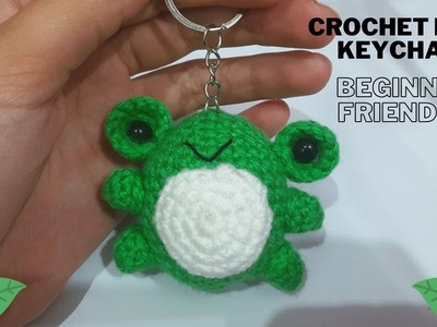 Crochet Frog Keychain