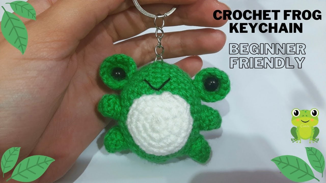 Crochet Frog Keychain