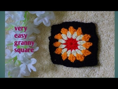 Crochet Granny Square|| @khadizasuborna