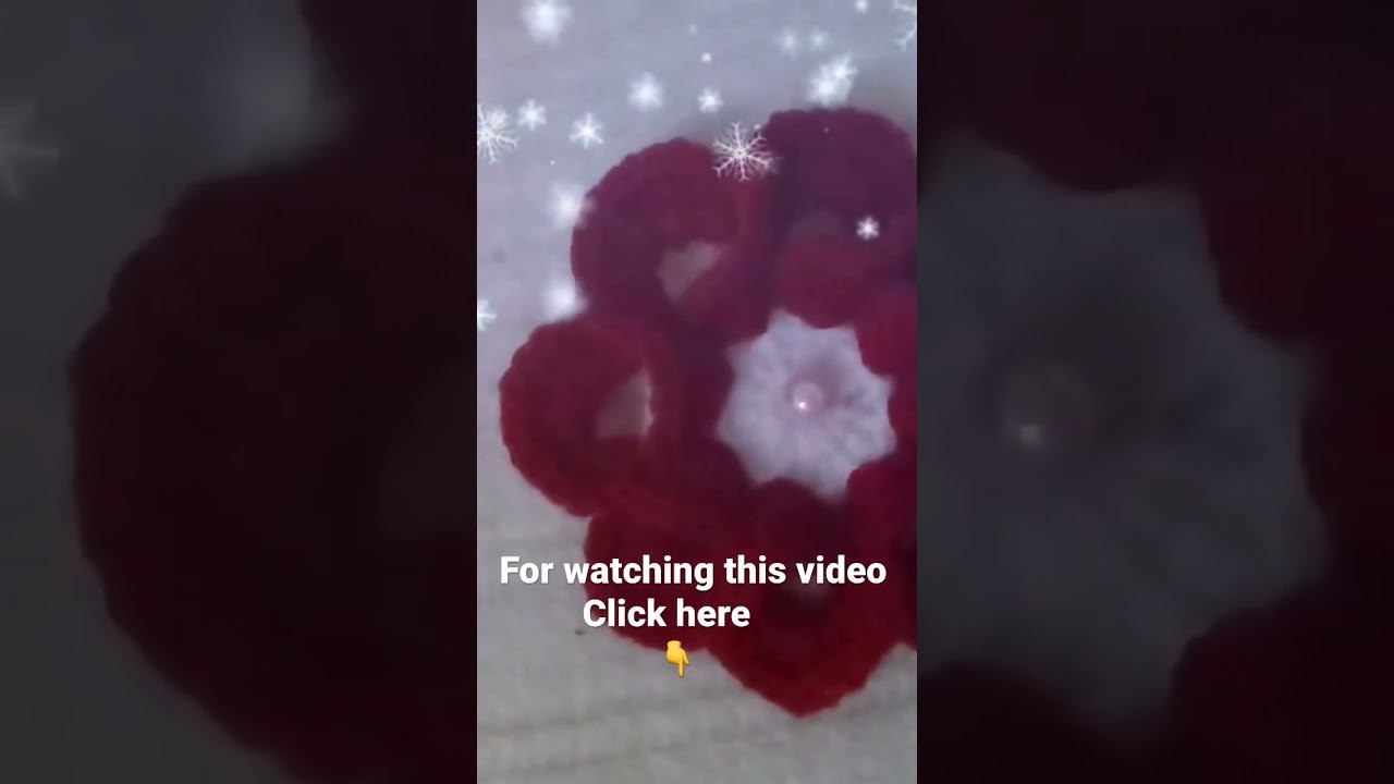 Crochet 3D flower