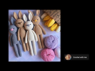 Crochet Bunny Amigurumi free pattern | Crochet with me | MVD01 B