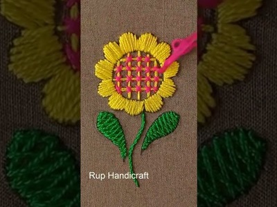 Seasonal Flower HAND EMBROIDERY! Amazing Super Unique Flower Hand Embroidery Design Patterns #shorts