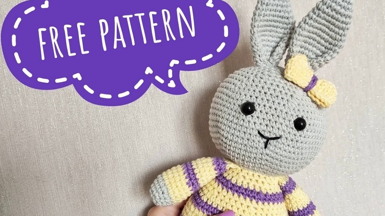 Sweet crochet bunny Free amigurumi pattern