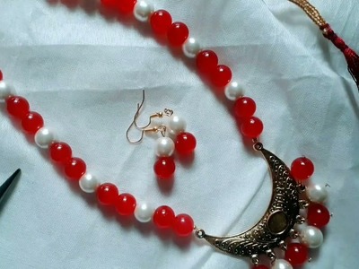 DIY pearl pendant set