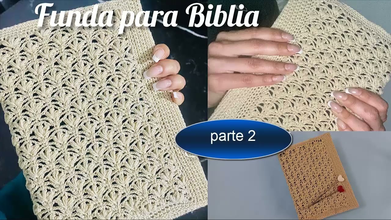 Forro para Bliblia a crochet parte 2 #crochet #tejidos