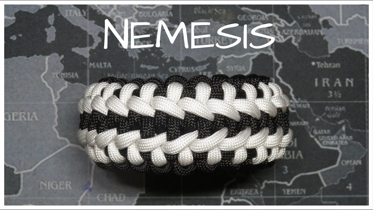 How to make a Paracord Gruesa NEMESIS bracelet - Paracord bracelet tutorial
