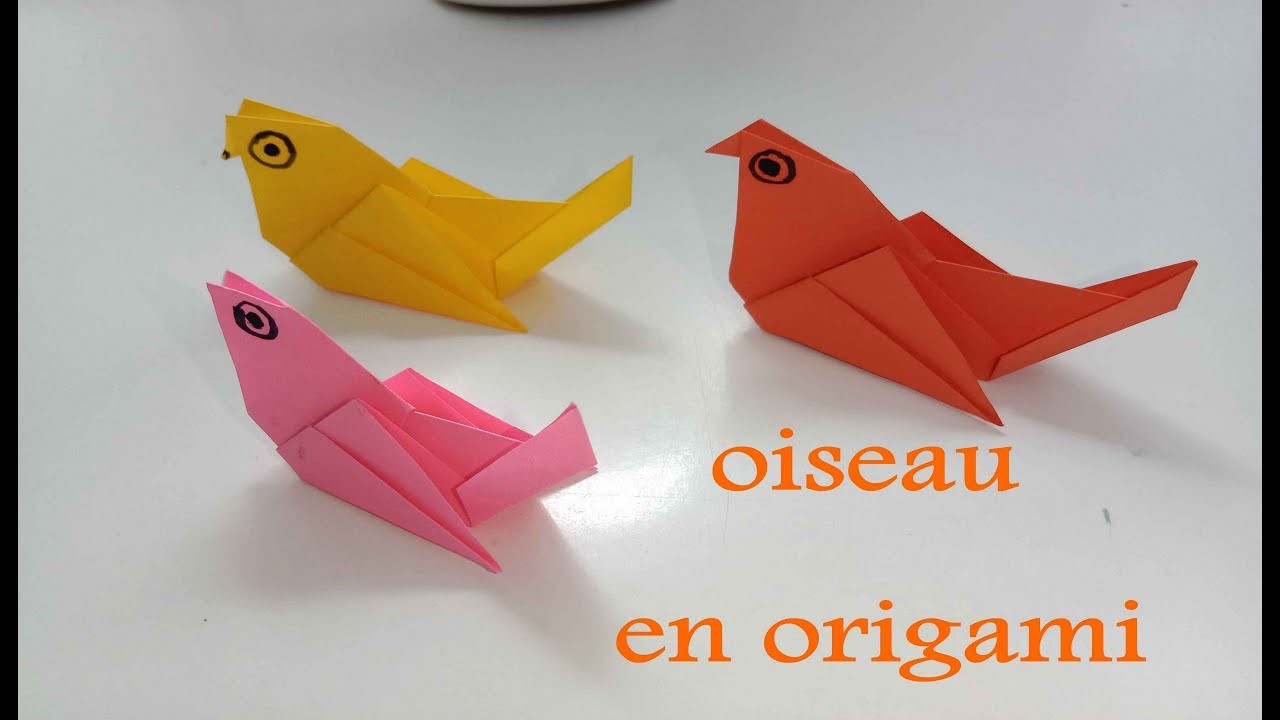 Origami facile: oiseau