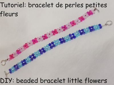 Tutoriel: ???? bracelet de perles petites fleurs????(DIY: ???? beaded bracelet little flowers ????)