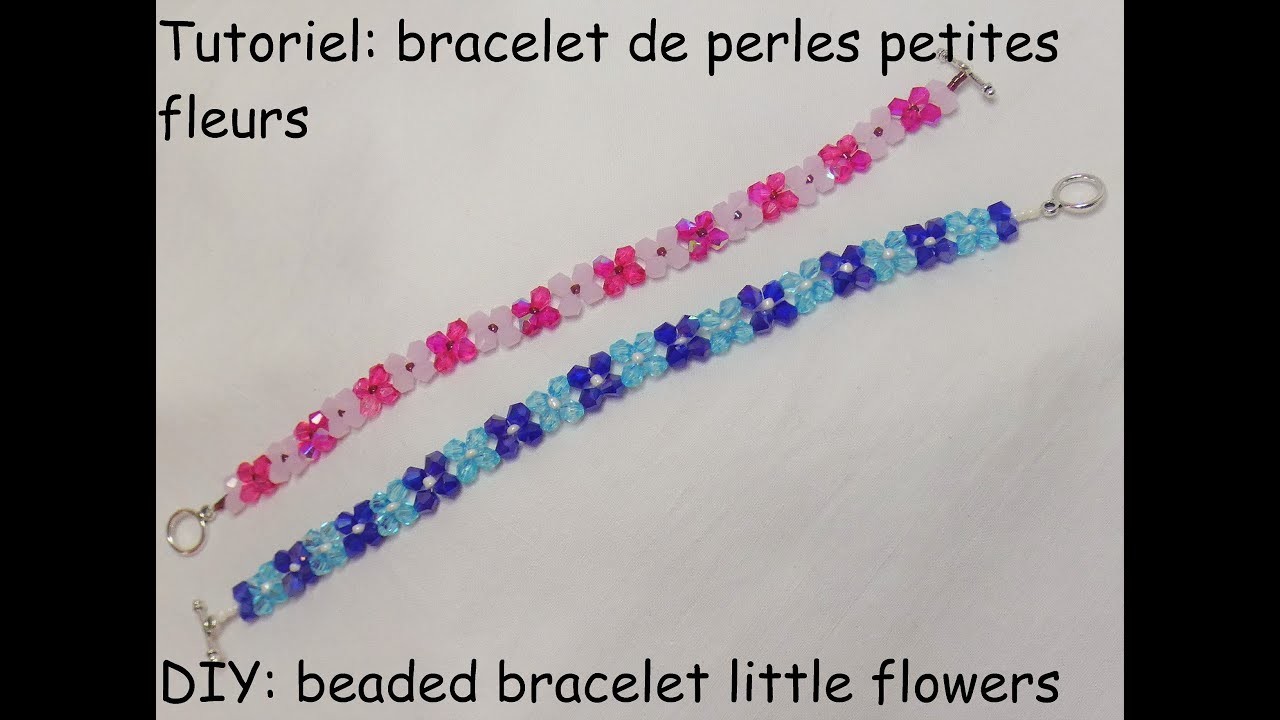Tutoriel: ???? bracelet de perles petites fleurs????(DIY: ???? beaded bracelet little flowers ????)