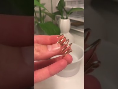 DIY Spiral Pearl Ring tiktok ivylu jewelery
