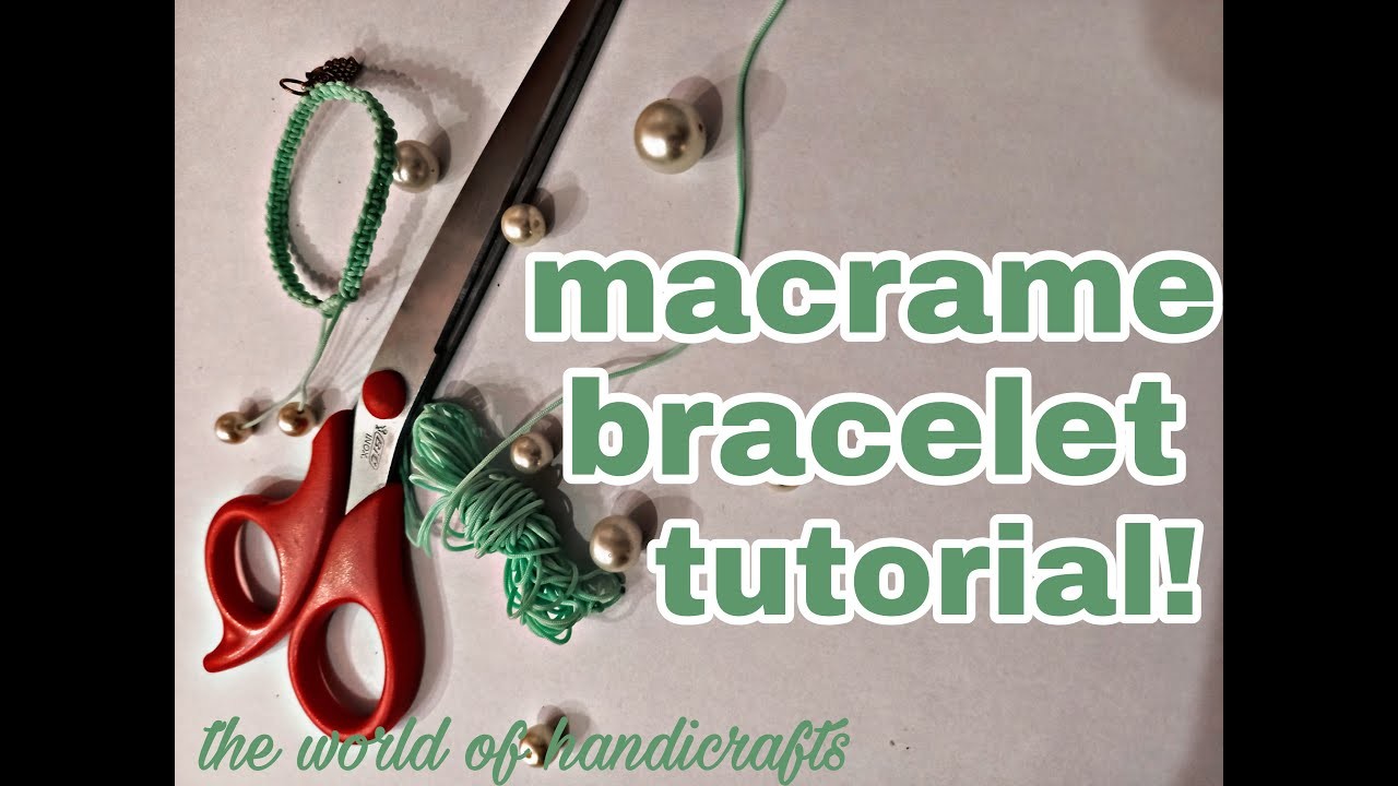 Macrame bracelet tutorial