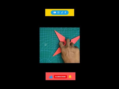 Origami Shuriken | Origami Kunai Ninja #shorts #origami