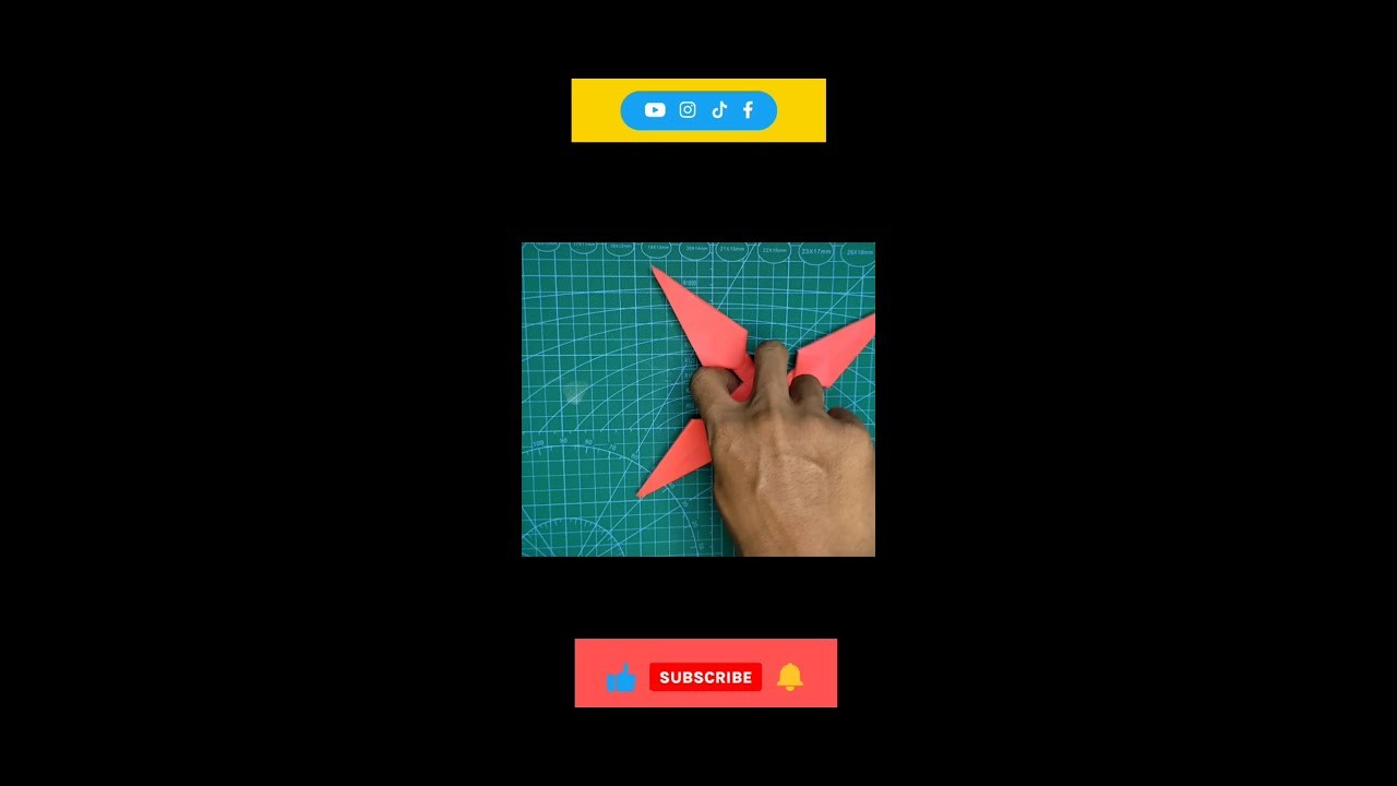 Origami Shuriken | Origami Kunai Ninja #shorts #origami
